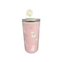 ราคา โมเมนโต แก้วสเตนเลส ลายการ์ตูน สีชมพู 500 มล. MOMENTO (75594132)