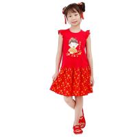 ราคา ME STYLE ชุดกระโปรงผ้ายืดตรุษจีน สีแดง ไซส์ 5 ME STYLE (75598461)