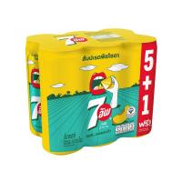 เซเว่นอัพ ไม่มีน้ำตาลสับปะรดพีช 325 มล แพ็ค 6 7 UP (171356658)