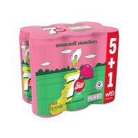 ราคา เซเว่นอัพ สตรอเบอร์รี่เลมอน 325 มล แพ็ค 6 7 UP (171356661)