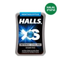 ฮอลล์ เอ็กซ์เอส ไลม์ ลูกอมชูการ์ฟรี รสเมนโท-ลิบตัส 15 กรัม (Halls XS Sugar Free Mentho-Lyptus Flavoured Candy 15g)