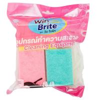 ราคา WB ฟองน้ำอเนกประสงค์ 3ชั้น แพ็ค 2ชิ้น WIN BRITE (51466091)