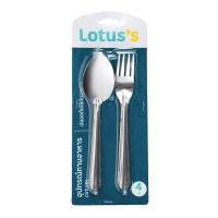 ราคา โลตัส ช้อนส้อม 1.0 มม. 4 คู่/แพ็ค LOTUSS (51304623)