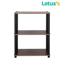 ราคา โลตัสชั้นวาง 3 ชั้น สีไม้เข้ม 60X30X76ซม LOTUSS (51396893)