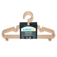 ราคา โลตัสไม้แขวนเสื้อเด็กสีครีม แพ็ค6 LOTUSS (51185808)
