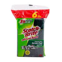 ราคา สก็อตช์ไบรต์ใยขัดแผ่นเดี่ยวเล็ก4X6PK6 SCOTCH BRITE (72897201)