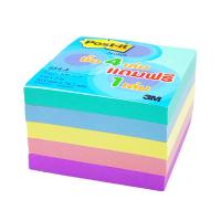 ราคา โพสต์อิท โน๊ตสีพาสเทล 6544 (4ฟรี1) POST-IT (74278746)