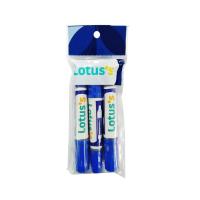 ราคา โลตัส ปากกาเคมี 2 หัว น้ำเงิน LOTUSS (51397229)