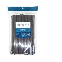 ราคา โมเมนโต หลอดงอใหญ่สีน้ำตาล 100 เส้น MOMENTO (51247068)