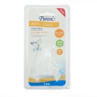 ราคา เพียวรีนจุกนมแอนตี้คอลิกคอกว้าง ขนาดM X2 PUREEN (50633344)