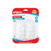 พีเจ้น คลาสสิค จุกนมซิลิคอน ขนาด M สำหรับเด็ก 2-3+ เดือน 6 ชิ้น (Pigeon Classic M Size 2-3+ Months Silicone Nipple 6pcs)
