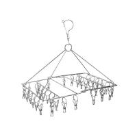 ราคา ห่วงตากผ้าสแตนเลสพับได้กิ๊บ 36ชิ้น (51199118)