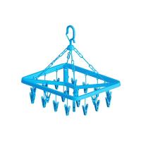 ราคา โลตัสห่วงตากผ้าเหลี่ยมสีฟ้า 20 กิ๊บ LOTUSS (19694326)