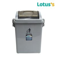 ราคา โลตัส ถังขยะสวิงเทา 15 ลิตร#6066 LOTUSS (51004688)