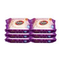 ราคา คูริโนะ ผ้าเปียกกลิ่นพฤกษาม่วง 60แผ่น 6ห่อ KURINO (51554468)