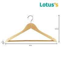 ราคา โลตัสไม้แขวนเสื้อไม้มีราว แพ็ค 3 ชิ้น LOTUSS (70895937)