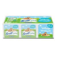 สก๊อตต์ เอ็กซ์ตร้า ป๊อป-อัพ กระดาษชำระ 516 แผ่น x 6 ห่อ (Scott Extra Pop-Up Interfold Tissue 516 Sheets x 6 Packs)