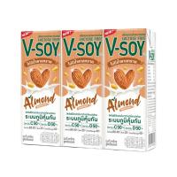 ราคา วีซอย นมถั่วเหลือง สูตรอัลมอนด์ 180 มล. แพ็ค 3 V-SOY (170028542)