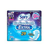 ราคา โซฟี ผ้าอนามัยคูลลิ่งเฟรช กลางคืน มีปีก 29ซม. แพ็ค 12 ชิ้น SOFY (51773487)
