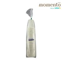 ราคา โมเมนโต แก้วกระดาษมีหู ขาว 6.5ออนซ์ 50ใบ MOMENTO (51253982)