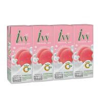 ราคา ไอวี่โยเกิร์ตพร้อมดื่ม รสพีช 180 มล. แพ็ค 4 IVY (170001556)