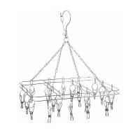 ราคา ห่วงตากผ้าสเตนเลสเหลี่ยม 20 กิ๊บ (51695798)