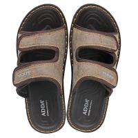 ราคา ADDA รองเท้าแตะหนังPUบุรุษสีน้ำตาล ไซส์ 10 ADDA (51840120)