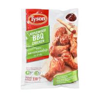 ไทสันปีกไก่ย่างบารบีคิวแอปเปิลวูดแช่แข็ง 330 กรัม TYSON (51909000)