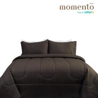 ราคา MT ผ้าปูเสมือนคอตตอน COFFEE 6ฟุต+ผ้านวม MOMENTO (51812200)