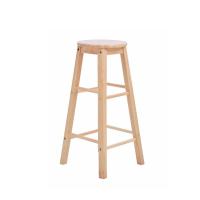 เก้าอี้บาร์สีเบจ+สีไม้HOME30X30X73CM#YKS (51697122)