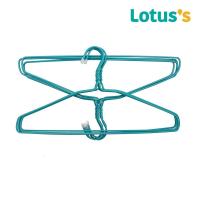 ราคา โลตัสไม้แขวนเสื้อลวดเขียว1.8มม.แพ็ค8ชิ้น LOTUSS (52091059)