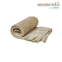 ราคา โมเมนโตผ้าห่มแฟลนเนลวีเวอร์น้ำตาล 60X80น MOMENTO (52096273)