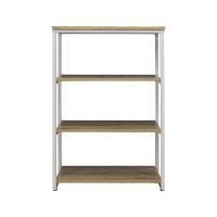 ราคา ชั้นวาง4ชั้น ขาเหล็กสีขาว30X60X90ซม LF04 (51953278)