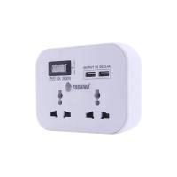ราคา TOSHINO ปลั๊กแปลงขาแบน + 2 USB 2.4A 16A TOSHINO (51704455)