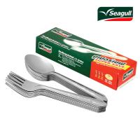 ราคา SEAGULLช้อน+ส้อม ซูเปอร์เซฟ 12คู่ SEAGULL (7552505)