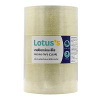 ราคา โลตัส เทปกาวสีใส 48MMX45หลา แพ็ค3 LOTUSS (51577351)