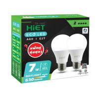 ราคา HIET หลอดไฟ LED BULB 7W E27 แสงขาว แพ็ค 2 HIET (52181304)