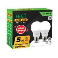 ราคา HIET หลอดไฟ LED BULB 5W E27 แสงวอร์ม แพ็ค 2 HIET (52181293)