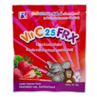 ราคา วิทซี 25 FRX กลิ่นสตรอเบอรี่ (ซอง) VIT C (52170718)