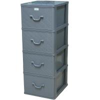 ราคา โลตัสตู้ลิ้นชักลายหวาย 4 ชั้น ขนาด40 X46 X104 ซม. LOTUSS (52120435)