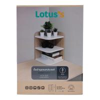 ราคา ชั้นเข้ามุม3ชั้น ไวท์-โอ๊ค 30X30X40CM. (52043336)