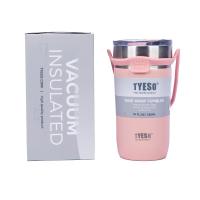 ราคา TYESOแก้วน้ำสแตนเลสมีหูสีชมพู550ML.#304 TYESO (52124008)