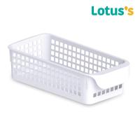 ราคา โลตัส ตะแกรงเหลี่ยมเตี้ยขาว13.7X30.1X8.3CM LOTUSS (52230190)