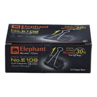 ราคา ตราช้าง คลิปดำ 40มม. (1X12) รุ่นE109 ELEPHANT (51862641)