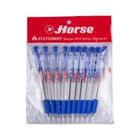 ราคา ตราม้า ปากกาลูกลื่น น้ำเงิน H-801 แพ็ค 10 HORSE (52114374)