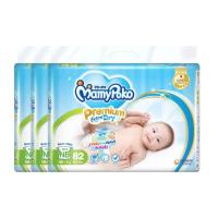 ราคา มามี่โพโคพรีเมี่ยม เทป ไซส์ NB 82 ชิ้น แพ็ค 3 MAMY POKO (169565617)