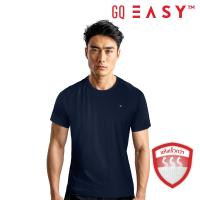 GQ EASY เสื้อกีฬาคอกลมสีกรมท่า L GQ (51886152)