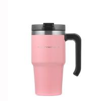 ราคา ไทโซ่แก้วสแตนเลสฝาปิดชมพู 600ML.(304) TYESO (52232153)