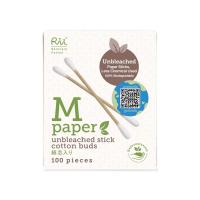 ราคา ริอิเอ็ม สำลีก้านกระดาษไม่ฟอกสี 100 ก้าน RII (52182925)