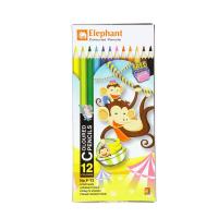 ราคา ตราช้างดินสอสีไม้แท่งยาว 12 สี ELEPHANT (52109133)